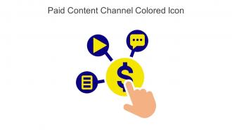 Paid Content Channel Colored Icon In Powerpoint Pptx Png And Editable Eps Format