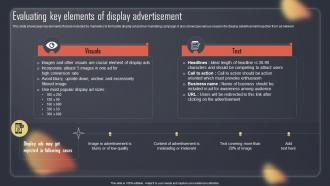 Paid Internet Advertising Plan Evaluating Key Elements Of Display Advertisement