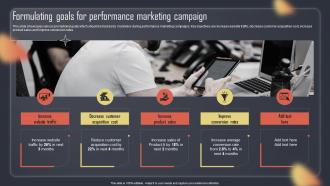 Paid Internet Advertising Plan Formulating Goals For Performance Marketing Campaign MKT SS V