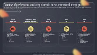 Paid Internet Advertising Plan Overview Of Performance Marketing Channels To Run Promotional MKT SS V