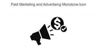 Paid Marketing And Advertising Monotone Icon In Powerpoint Pptx Png And Editable Eps Format