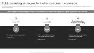 Paid Marketing Strategies For Better Customer Conversion Business Client Capture Guide