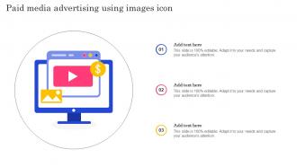 Paid Media Advertising Using Images Icon