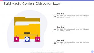 Paid media content distribution icon