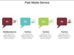 Paid media service ppt powerpoint presentation professional format ideas cpb