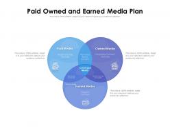 Paid Owned And Earned Media Plan