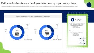 Paid Search Advertisement Lead Generation Survey Report Comparison