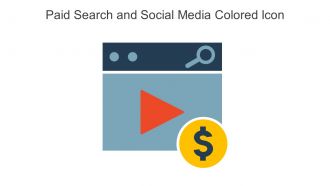 Paid Search And Social Media Colored Icon In Powerpoint Pptx Png And Editable Eps Format