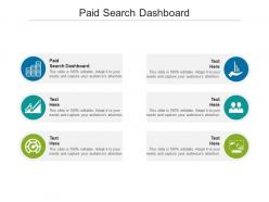 Paid search dashboard ppt powerpoint presentation file clipart images cpb
