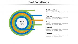 Paid social media ppt powerpoint presentation infographics introduction cpb