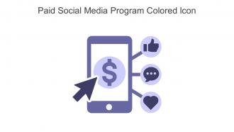 Paid Social Media Program Colored Icon In Powerpoint Pptx Png And Editable Eps Format
