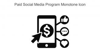 Paid Social Media Program Monotone Icon In Powerpoint Pptx Png And Editable Eps Format