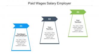Paid Wages Salary Employer Ppt Powerpoint Presentation Gallery Slideshow Cpb