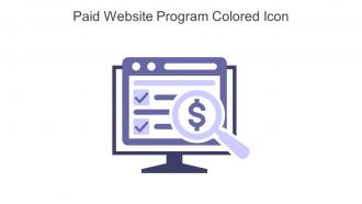Paid Website Program Colored Icon In Powerpoint Pptx Png And Editable Eps Format