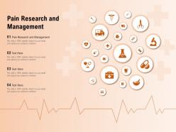 Pain research and management ppt powerpoint presentation professional infographic