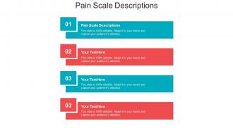 Pain scale descriptions ppt powerpoint presentation show slideshow cpb