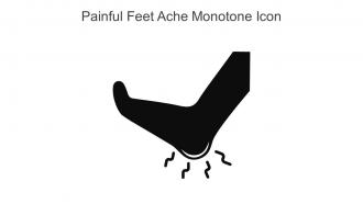 Painful Feet Ache Monotone Icon In Powerpoint Pptx Png And Editable Eps Format