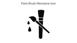 Paint Brush Monotone Icon In Powerpoint Pptx Png And Editable Eps Format