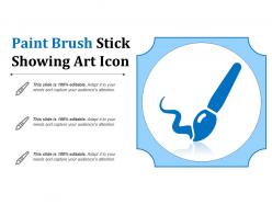 Paint brush stick showing art icon