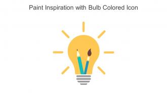 Paint Inspiration With Bulb Colored Icon In Powerpoint Pptx Png And Editable Eps Format
