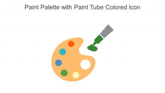 Paint Palette With Paint Tube Colored Icon In Powerpoint Pptx Png And Editable Eps Format