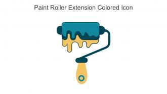 Paint Roller Extension Colored Icon In Powerpoint Pptx Png And Editable Eps Format