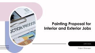 Painting Proposal For Interior And Exterior Jobs PPT Designs AT