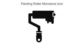 Painting Roller Monotone Icon In Powerpoint Pptx Png And Editable Eps Format