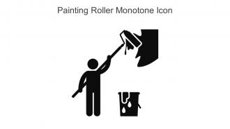 Painting Roller Monotone Icons In Powerpoint Pptx Png And Editable Eps Format
