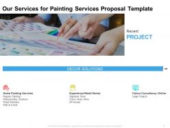 Painting services proposal template helps commercial and residential painters get bids out to clients quickly
