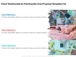 Painting services proposal template helps commercial and residential painters get bids out to clients quickly