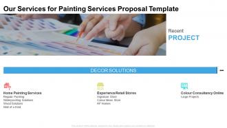 Painting services proposal template our services for painting services