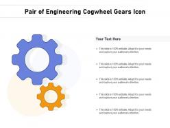 Pair Of Engineering Cogwheel Gears Icon