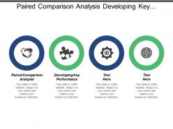 Paired comparison analysis developing key performance indicators employees management cpb