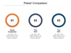 Paired comparison ppt powerpoint presentation infographics slide cpb