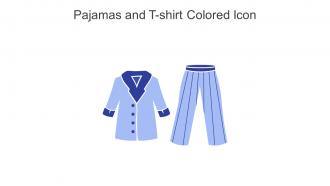 Pajamas And T Shirt Colored Icon In Powerpoint Pptx Png And Editable Eps Format