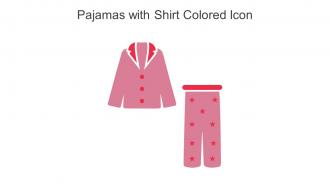 Pajamas With Shirt Colored Icon In Powerpoint Pptx Png And Editable Eps Format