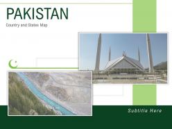 Pakistan country and states map powerpoint template