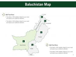 Pakistan country and states map powerpoint template