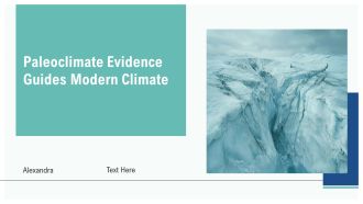 Paleoclimate Evidence Guides Modern Climate PPT Presentation AT