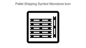 Pallet Shipping Symbol Monotone Icon In Powerpoint Pptx Png And Editable Eps Format