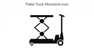 Pallet Truck Monotone Icon In Powerpoint Pptx Png And Editable Eps Format