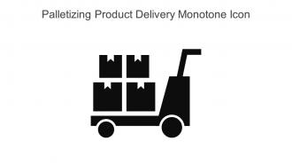 Palletizing Product Delivery Monotone Icon In Powerpoint Pptx Png And Editable Eps Format