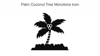 Palm Coconut Tree Monotone Icon In Powerpoint Pptx Png And Editable Eps Format