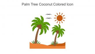 Palm Tree Coconut Colored Icon In Powerpoint Pptx Png And Editable Eps Format