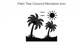 Palm Tree Coconut Monotone Icon In Powerpoint Pptx Png And Editable Eps Format