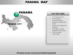 Panama country powerpoint maps