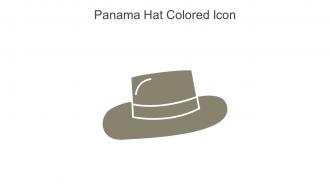 Panama Hat Colored Icon In Powerpoint Pptx Png And Editable Eps Format
