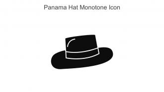 Panama Hat Monotone Icon In Powerpoint Pptx Png And Editable Eps Format