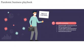 Pandemic Business Playbook Table Of Contents Ppt Slides Background Designs